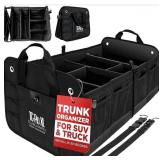 XL Heavy Duty Trunk Organizer - Black, Securing St