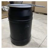Eagle 55 Gal Plastic Drum With Lid, Metal Lever Lo