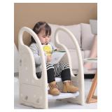 Toddler 3 Step Plastic Learning Helper Stool - Non