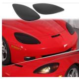 2 Pc. Front Headlight Smoked Black Lens Covers, Ve