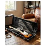 Bass Guitar Hard Case  - Black, With Lock And Key,