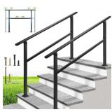2 Pack Adjustable Outdoor Handrails - Galvanized S