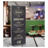 8 Ct. Clear Acrylic 4x10" Marketing Holder for Co