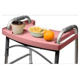 Sigo Pink Walker Trey For Rolling Folding Walker -