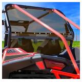 StarknightMT RZR Windshield - Tinted Black, Compat