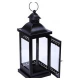 2 Count, HOSLEY, 15" Clear Glass Iron Lantern, La