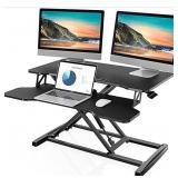 FITUEYES, Height Adjustable Standing Desk, 32" Wi
