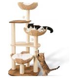 Big Modern Design Cat Tree Tower With White Cloud