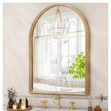 Arched Mirror For Wall - 20x16", Natural