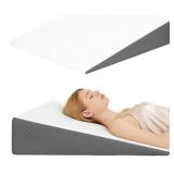 Vadsbo Wedge Pillow, Foam Triangle Gray/White, 26x