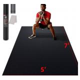 GYMCOPE Large Exercise Mat For Home Workout, 7mm E