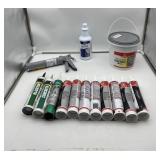 8 Count Misc, (1) 10-OZ  Caulk Gun, Grey, (1)