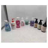 9 Ct. hand Soap Lot - (2) Spa Soap (1) Dial (1) Li