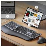 Protoark Dual Mode Ergonomic Keyboard With Backlit