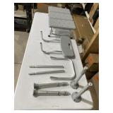 Medline Transfer Bench with Back, Gray