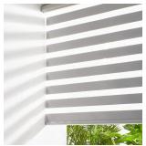 3 Ct. Persilux Grey Cordless Zebra Blinds - (1) 35