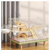 8in1 Acrylic Hamster Cage with Accessories, 18.5x1