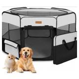 Akinerri Portable Play pen For Cat/Puppies - Black