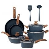 DISDELIGHT, 12 Piece  Induction Pots & Pans Set, N