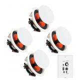 Herdio 8" Bluetooth In Wall/Ceiling Speakers 8