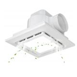 10" Ultra Quiet Bathroom Exhaust Fan with 6500K L