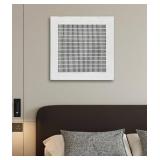 Hand Painted Wall Canvas - 24x24, Textured (1) Whi