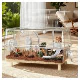 Large Hamster Cage, Crystal Clear Acrylic Hamster