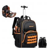 2in1 Rolling Tool Bag, 47 Pockets with Retractable