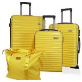 AKLSVION, 3 PC Carry On Luggage Set With Spinner W