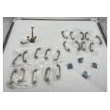 20 Count Bronze Hardware Lot, (1) Triple Prong