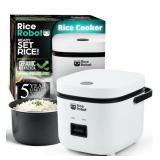Rice Robot Personal Rice Cooker, NonStick, 1 Quart