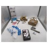 8 Ct. Finishing Hardware for Bathroom in Nickel/Br
