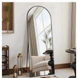 Arched Full Length Mirror With Stand - Black, 58x1