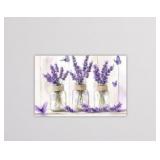 Lavendar Stretched Canvas Wall Art- Lavendar/Butte