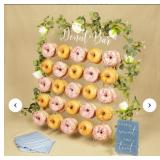 Opal Lily  Acrylic Donut Wall, 26" x 22" Transpa