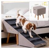 ZILUCE, Dog Ramp For Small Dogs, 2-In-1 Pet Steps