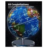 Waldauge Illuminated World Globe - 9", Metal Base