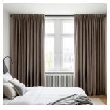 Black Tension Curtain Rod 4~12Ft - 1.26" Rod Dia
