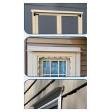 2 Ct. Aluminum Overhead Door/Window Rain Drip, Cur
