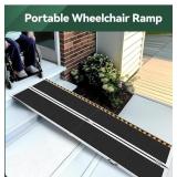 7 Ft. Wheelchair Ramp, Non-Slip Aluminum Folding,