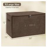 2 Count, (1) ANMINY, Extra Large Storage Bin W