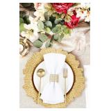 Rtteri 50Pcs. 13" Charger Plates Bulk - Floral Re