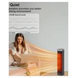 Aubkn Portable Space Heater - 1500W, Black, 70* Os