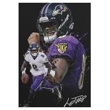 6 Ct. Football Ravens Poster - Lamar Jackson, 24x3