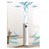 Akeshan Large Humidifier - White, Round, 2.5 Gallo