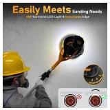 Gevee Life Drywall Sander, Corded, Yellow/Black, D