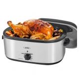 Sunvivi 20 Quart Electric Roaster Oven w/Self-Bast