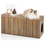 Cat Litter Box Enclosure - 42.5x18.5x16.9", Pine,