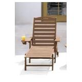 Ciokea Outdoor Lounge Chair - 5 Positions, Teak, 4