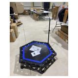 42" Foldable Mini Trampoline, Rebounder With Adju